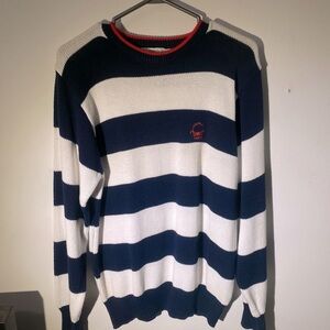 US POLO ASSN striped blue and white & red knit